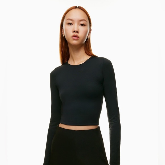 Aritzia Contour Crew Longsleeve in Grey- Large - Picture 10 of 10